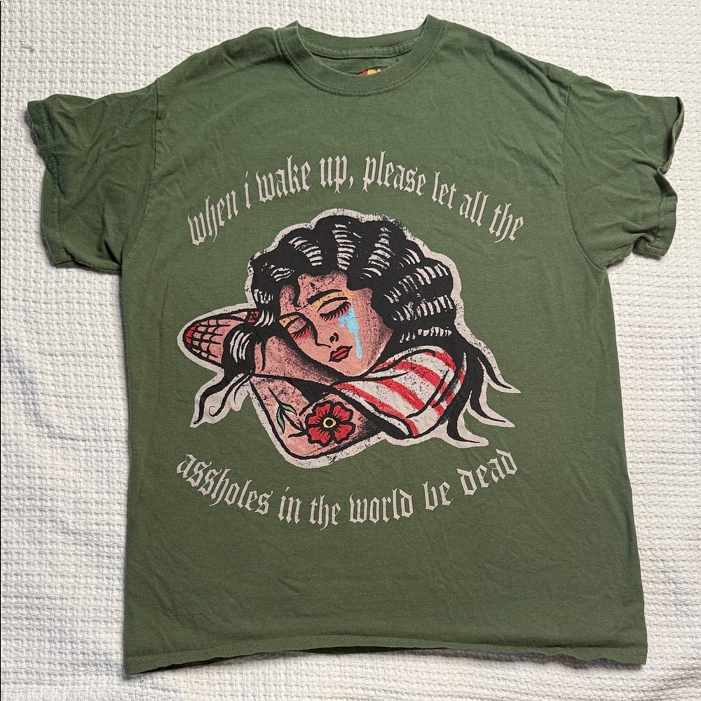 Green Graphic T-Shirt